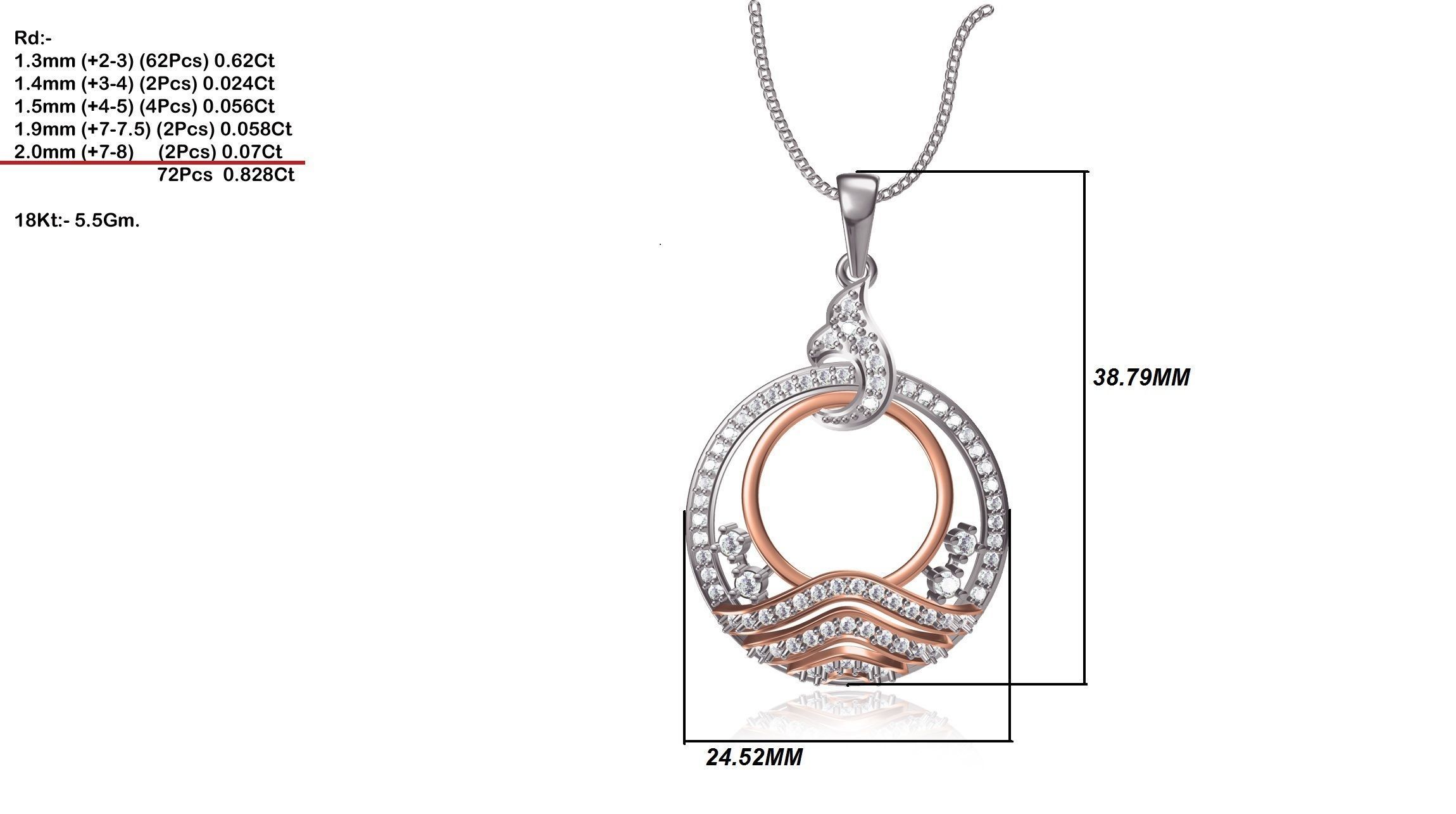 Pendant set-1067 3D print model_1