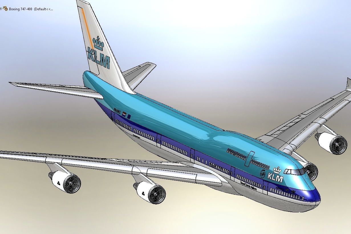Boeing 747 3D model_2