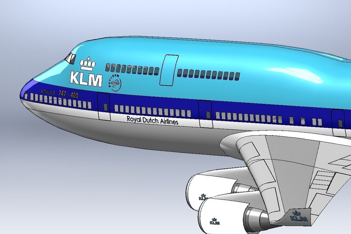 Boeing 747 3D model_3
