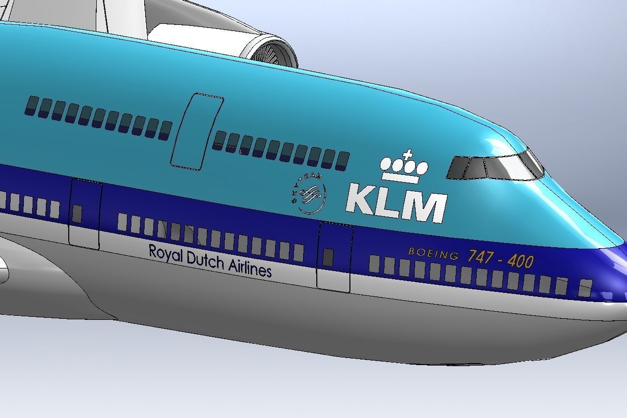 Boeing 747 3D model_4