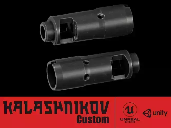 AK - Muzzle - AK74 Muzzle Std Low-poly 3D model