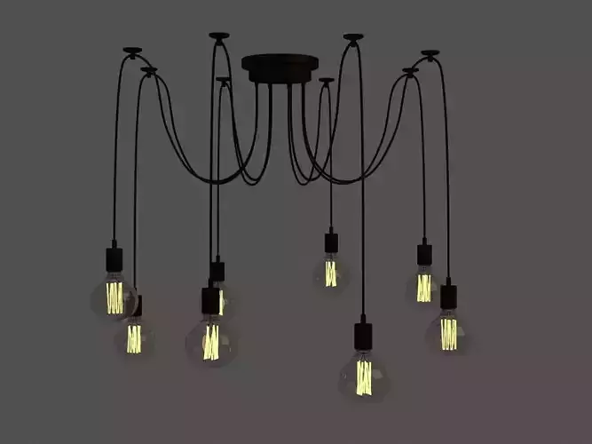 Rod RChandelier Nordicetro Pendant Light