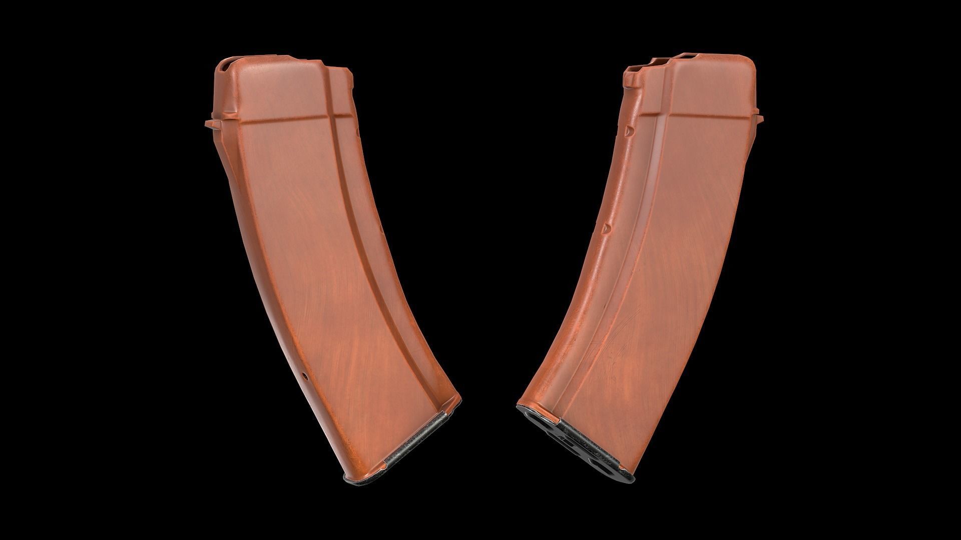 AK - Magazine - AK74 Bakelite Std Low-poly 3D model_8