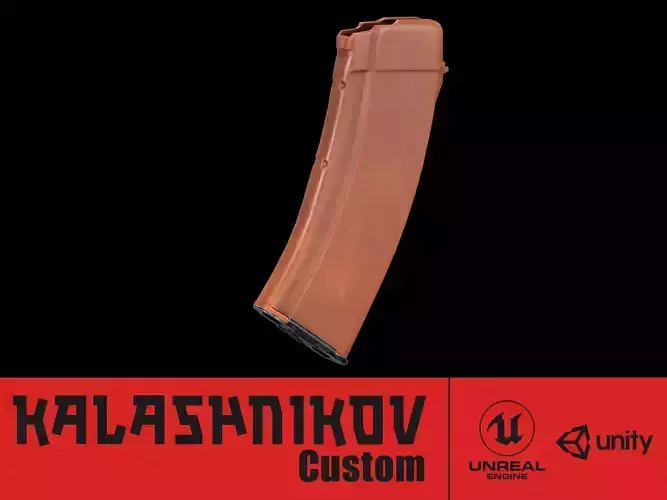 AK - Magazine - AK74 Bakelite Std Low-poly 3D model
