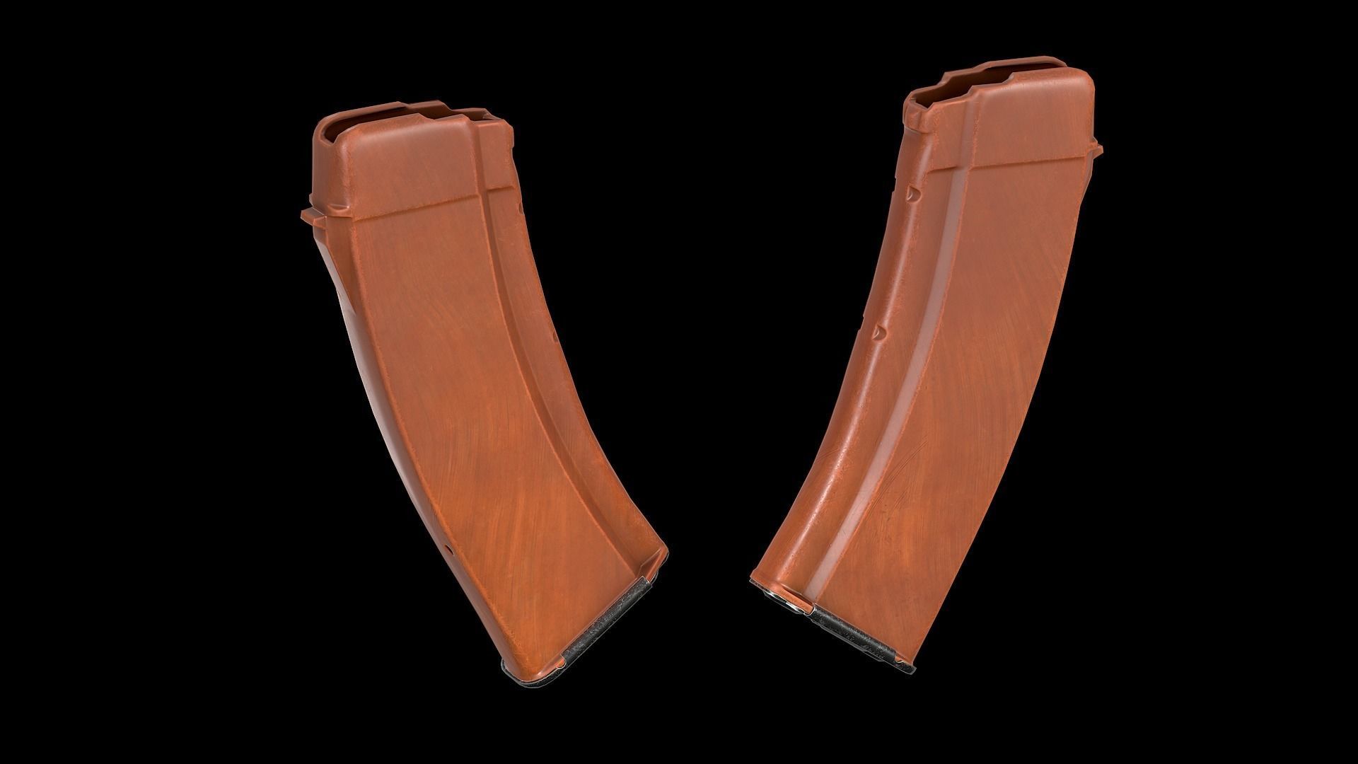AK - Magazine - AK74 Bakelite Std Low-poly 3D model_7