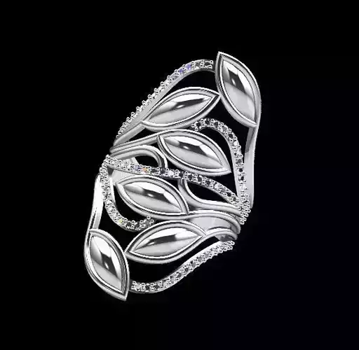 Diamond Ring 3D Print Model