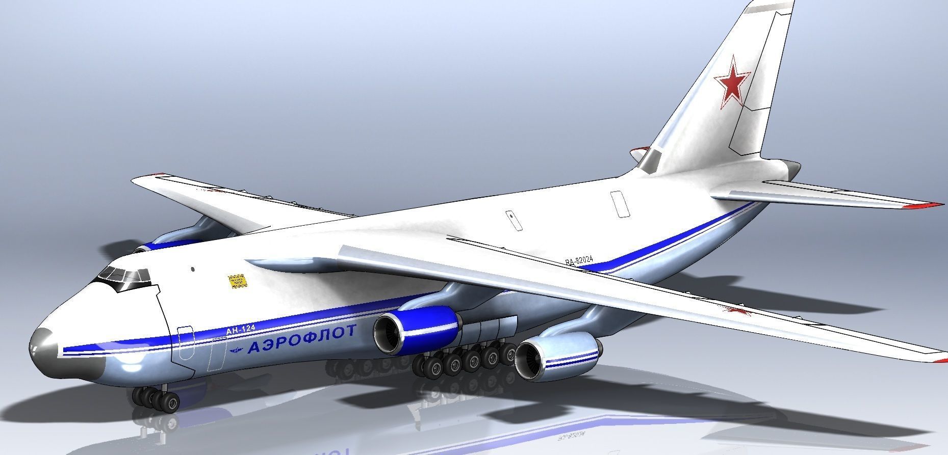 Antonov 124 3D model_4