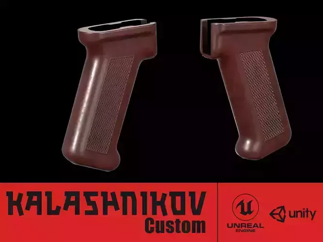 AK - Pistol Grip - AK74 STD Low-poly 3D model