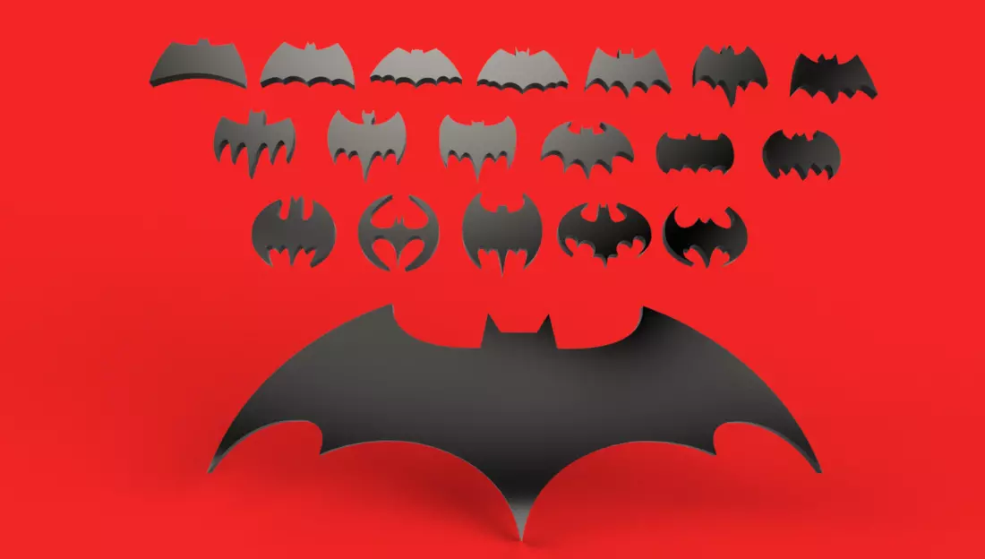 3D batman logos 3D print model_0