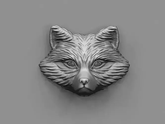 Fox head 3D print model