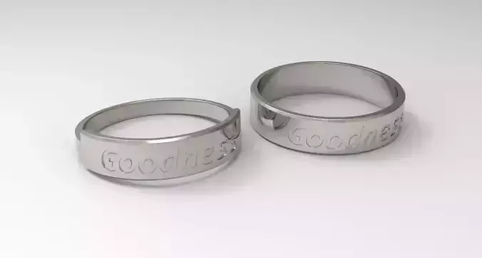 Goodness Couple Ring Platinum