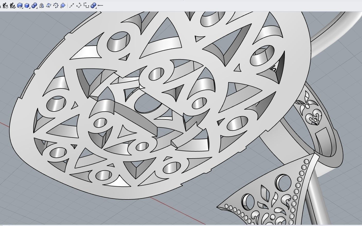 Unique Ring made with the Rhinoceros with a love for women 3D print model_27