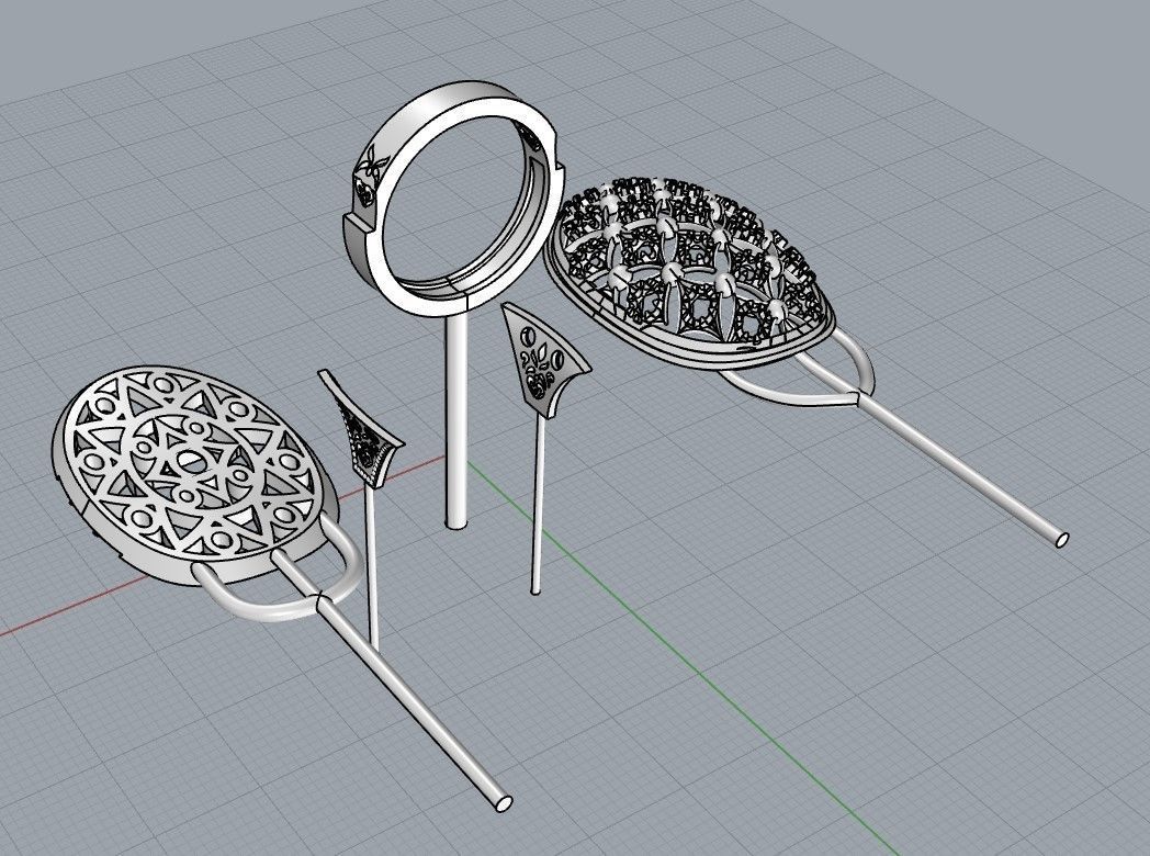 Unique Ring made with the Rhinoceros with a love for women 3D print model_18