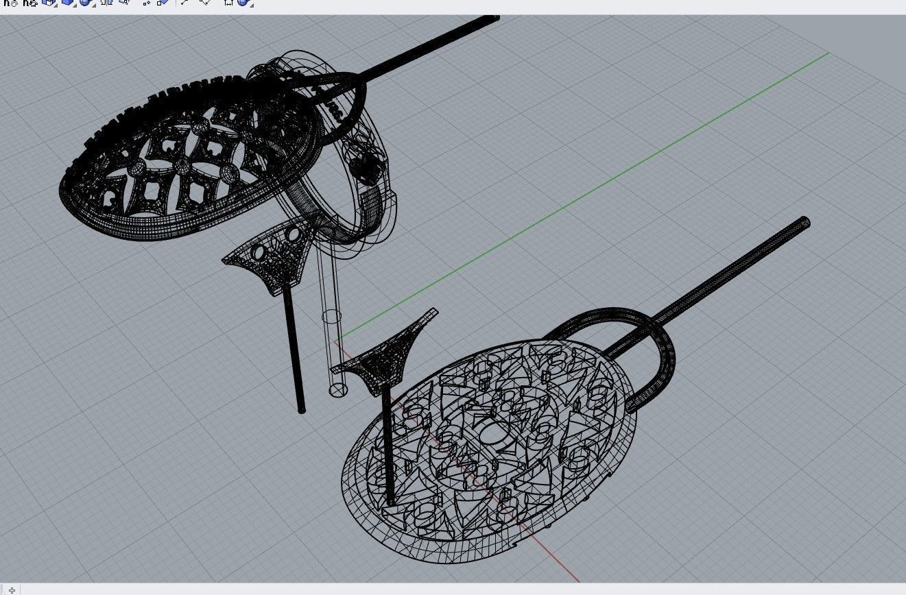 Unique Ring made with the Rhinoceros with a love for women 3D print model_22