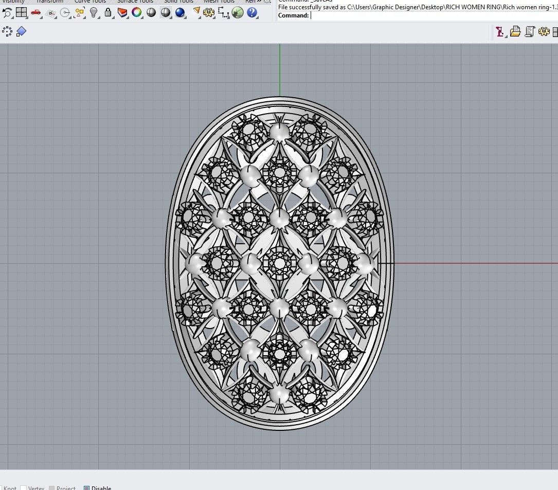 Unique Ring made with the Rhinoceros with a love for women 3D print model_3