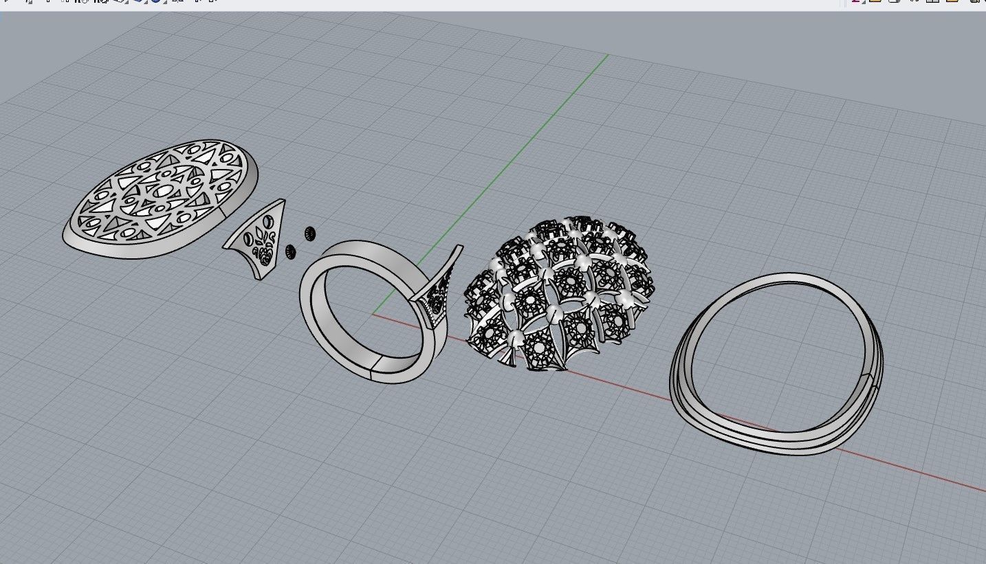 Unique Ring made with the Rhinoceros with a love for women 3D print model_6