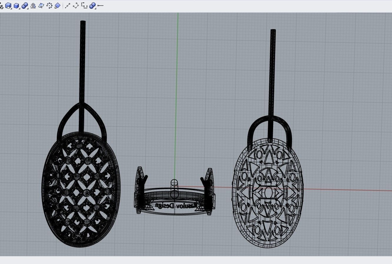 Unique Ring made with the Rhinoceros with a love for women 3D print model_25