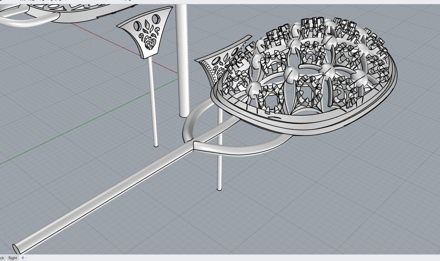 Unique Ring made with the Rhinoceros with a love for women 3D print model_19