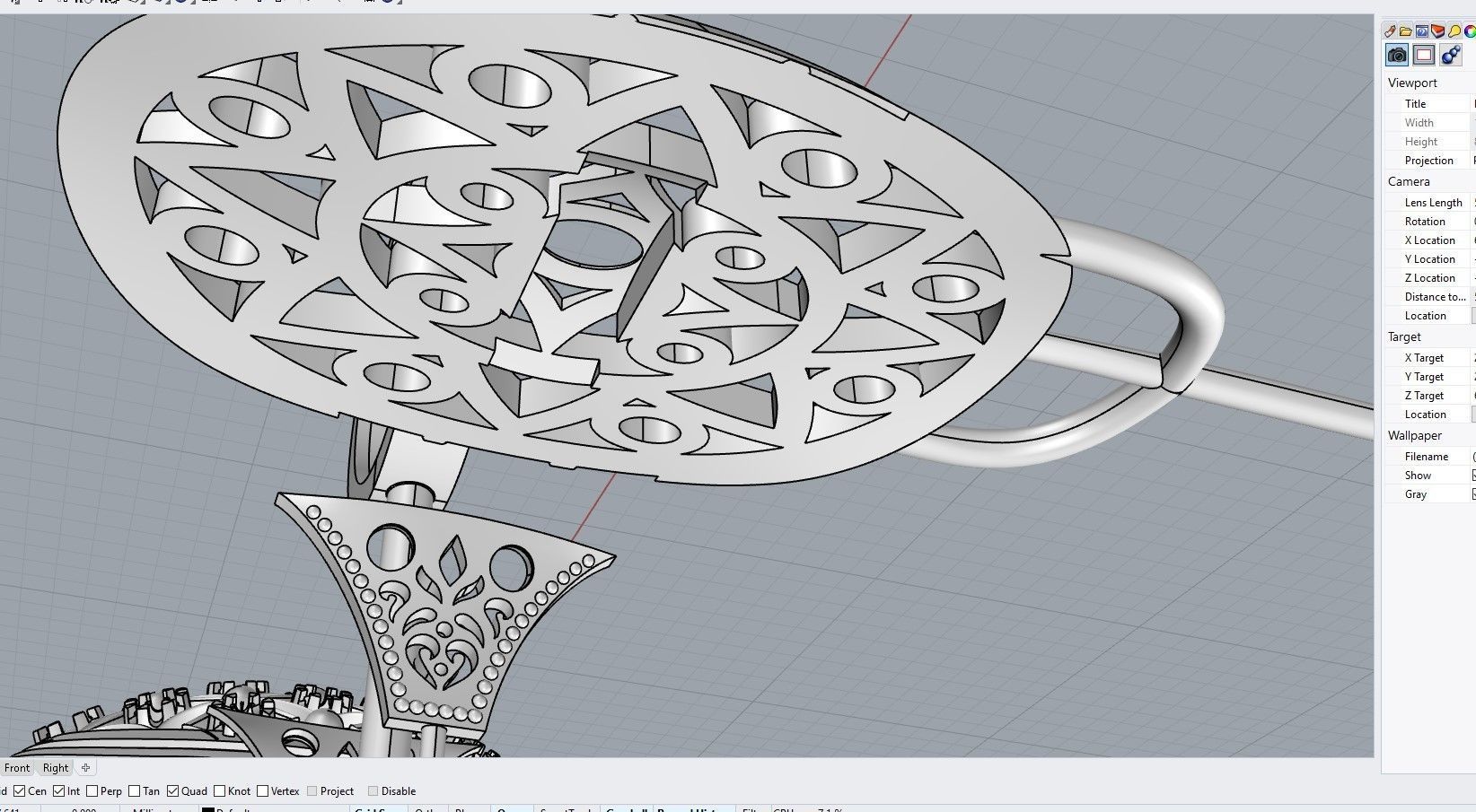 Unique Ring made with the Rhinoceros with a love for women 3D print model_29