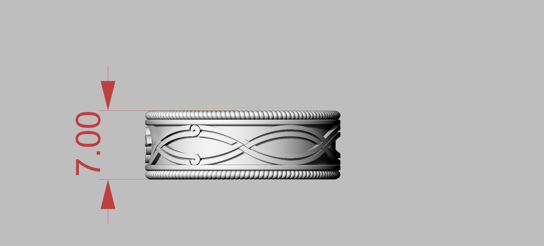 Wedding Rings 3D print model_16