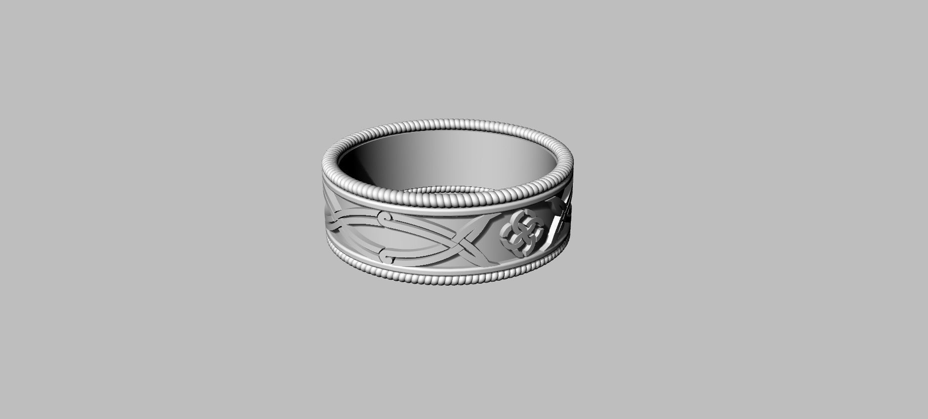 Wedding Rings 3D print model_9