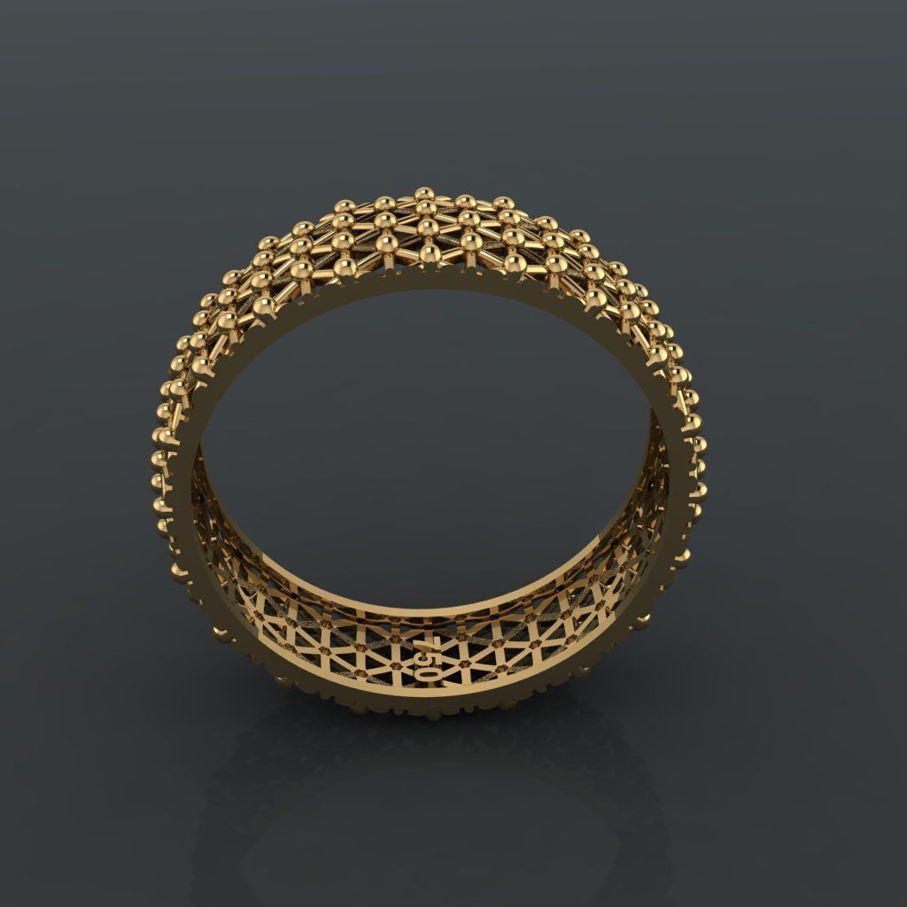T210- Diamond ring 3D print model_1