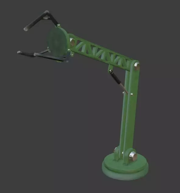 Mechanical arm Free low-poly 3D model_0