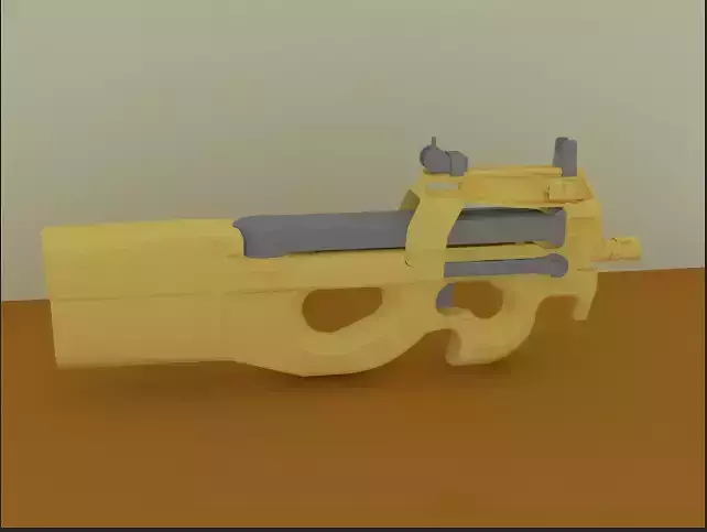 p90 gun 3D model