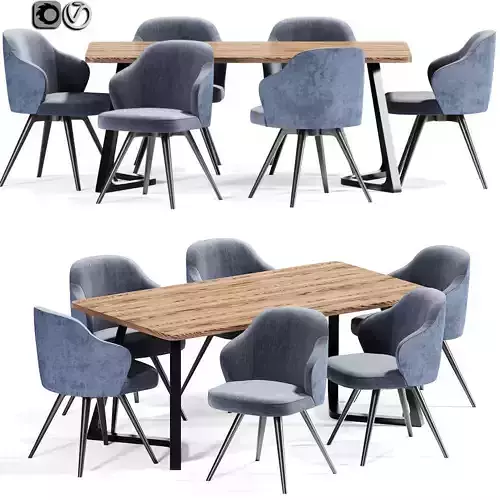 Minotti Leslie Dining Chairs Set