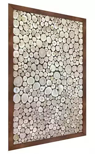 Panel from juniper for a sauna