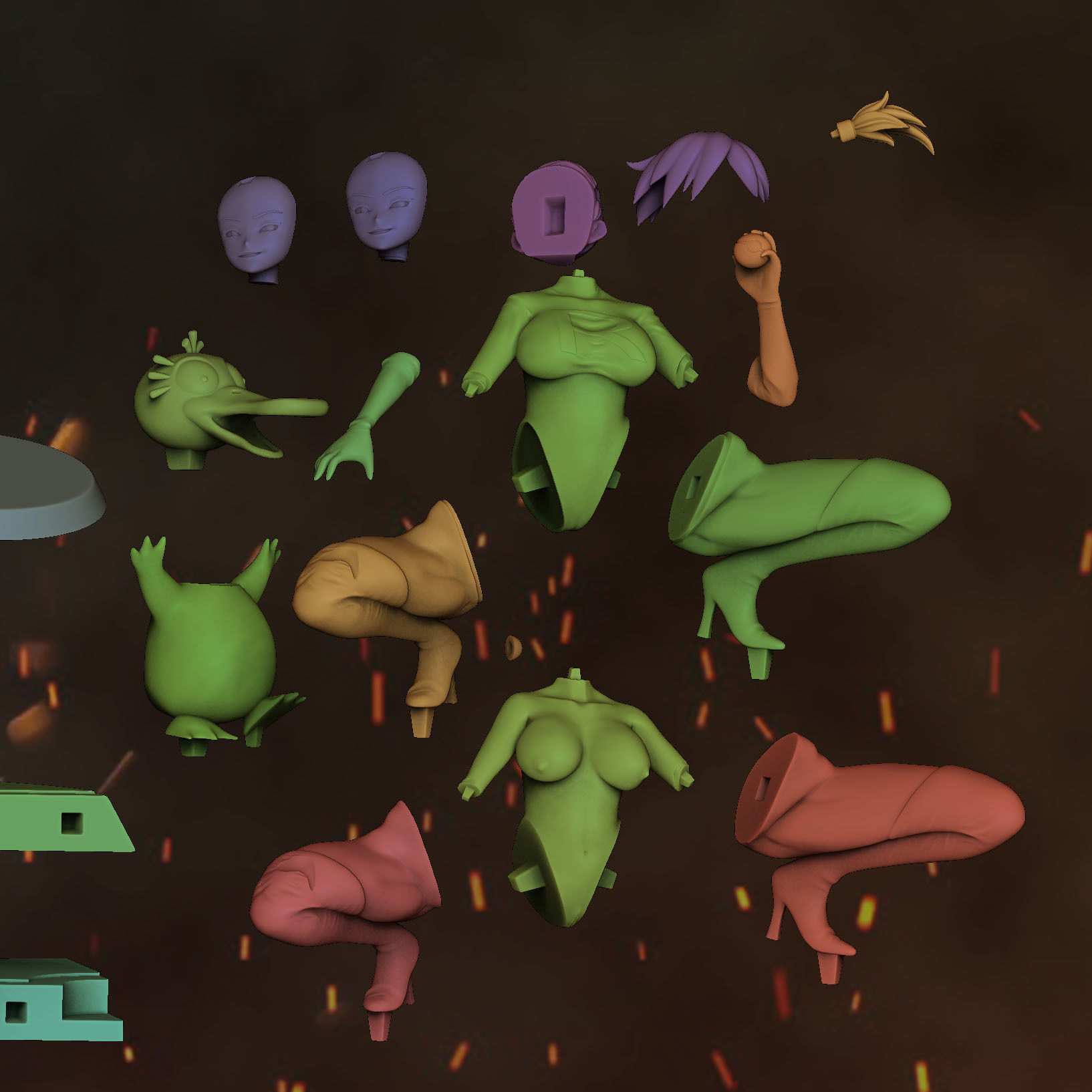 Misty - Team Rocket Version 3D print model_9