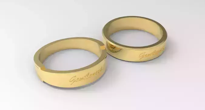 Gentleness Couple Ring Gold