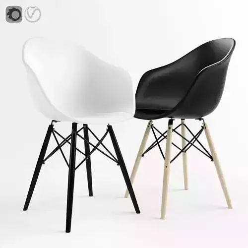 Modern Cross Leg Dining Chair