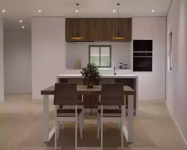 Modern small House 3D model
