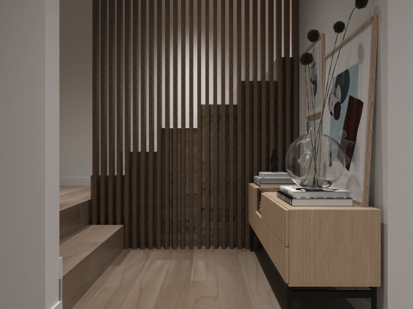 Modern Big House 3D model_6