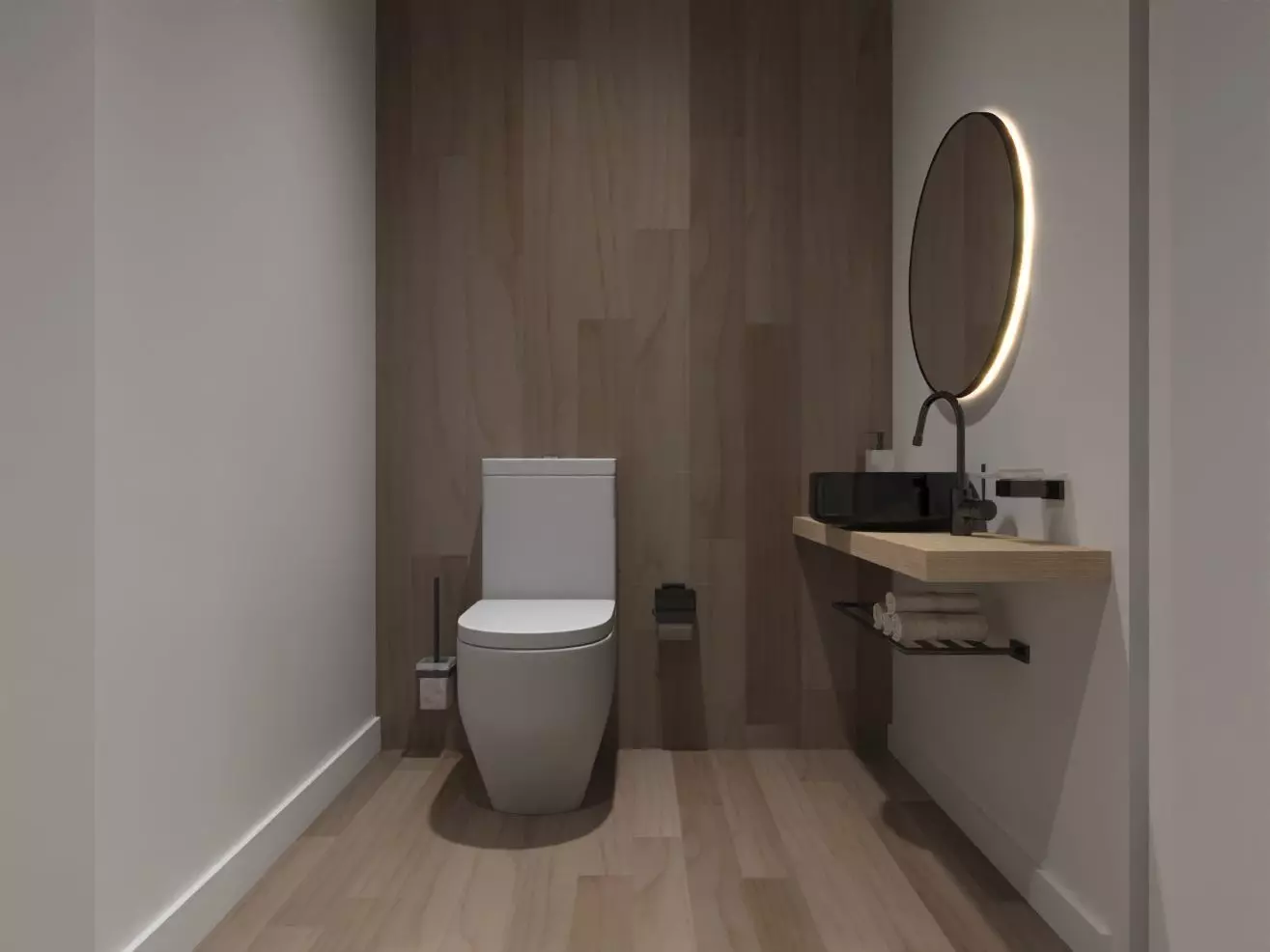 Modern Big House 3D model_0