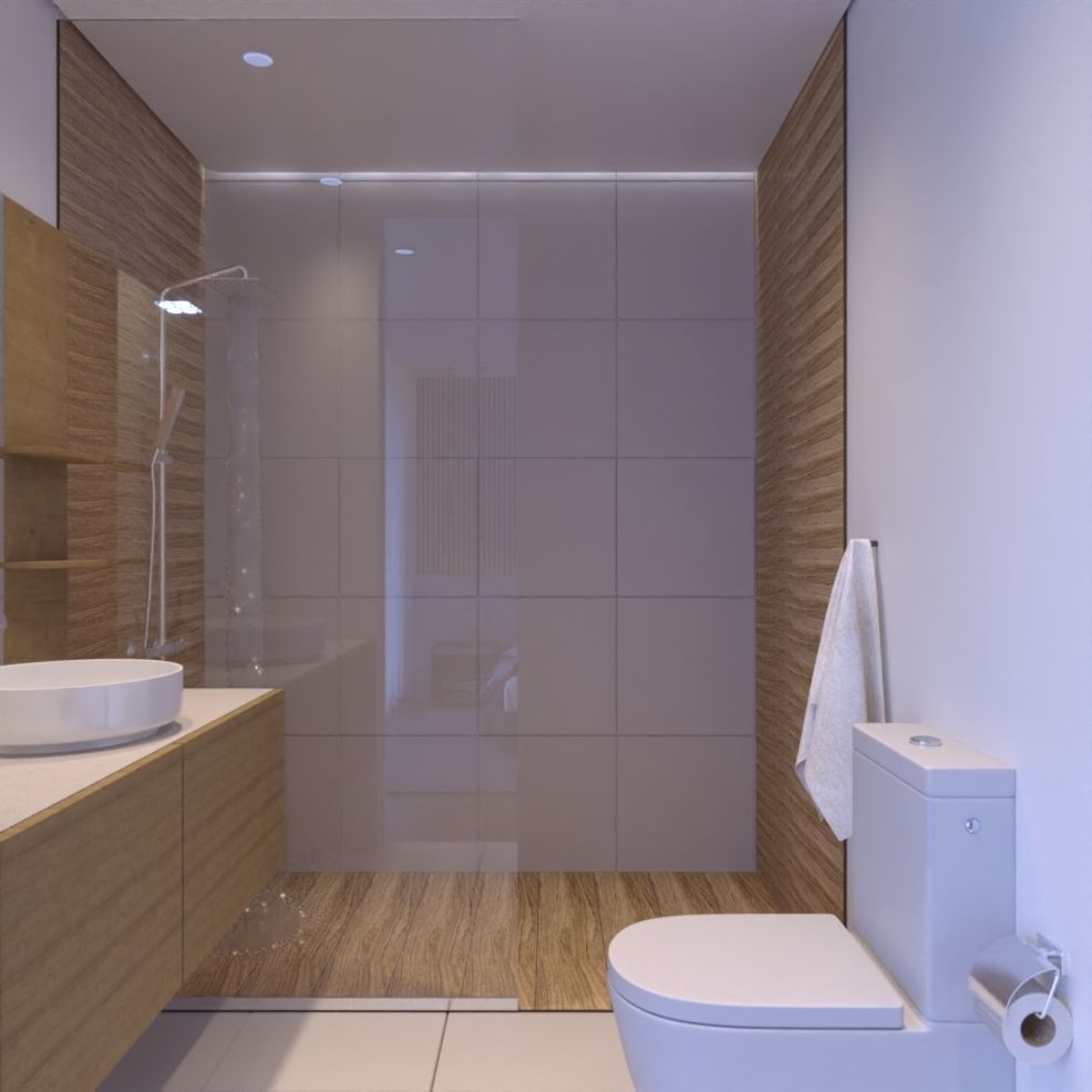 Modern Big House 3D model_12