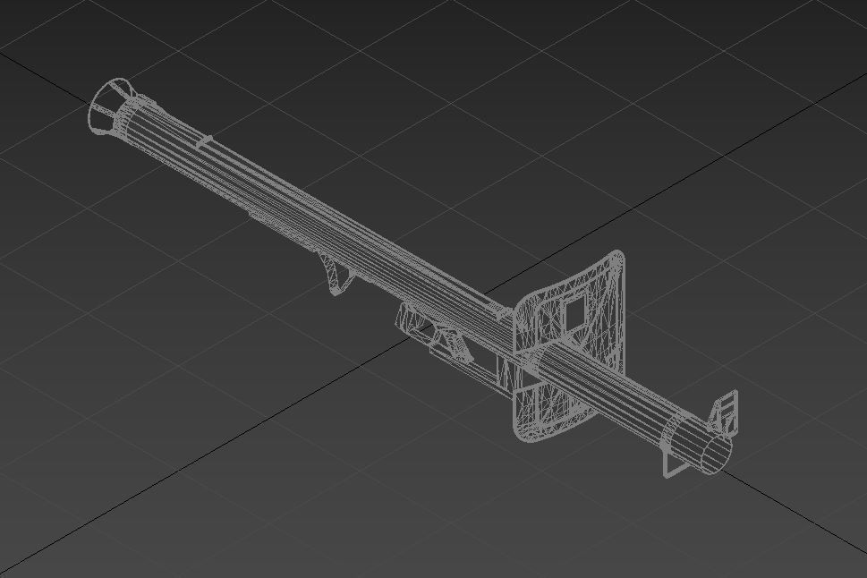 Panzerschreck grenade launcher 3D model_7