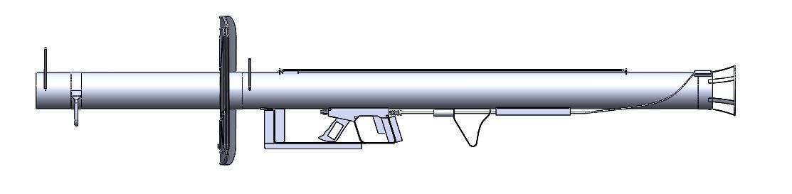 Panzerschreck grenade launcher 3D model_2