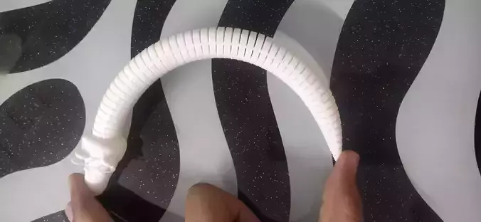flexible snake 3D print model