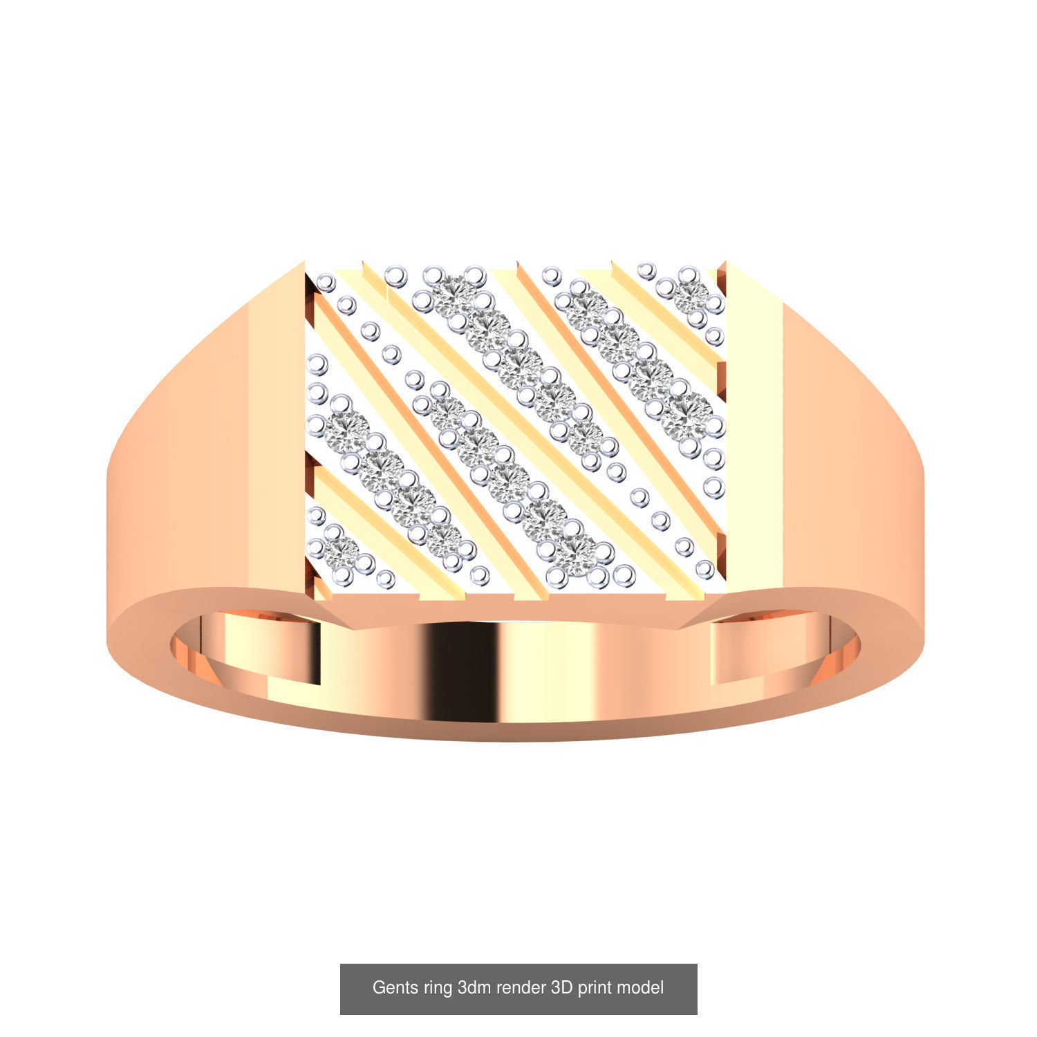 480 Women ring 3dm render 3D print model 3D Model Collection_166