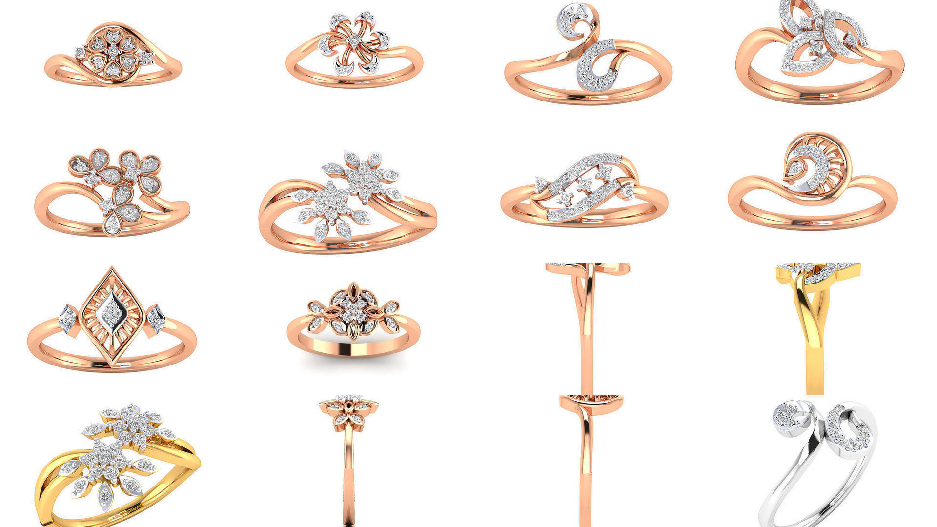 480 Women ring 3dm render 3D print model 3D Model Collection_72