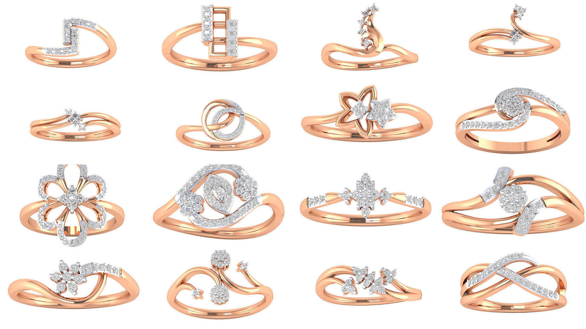 480 Women ring 3dm render 3D print model 3D Model Collection_39