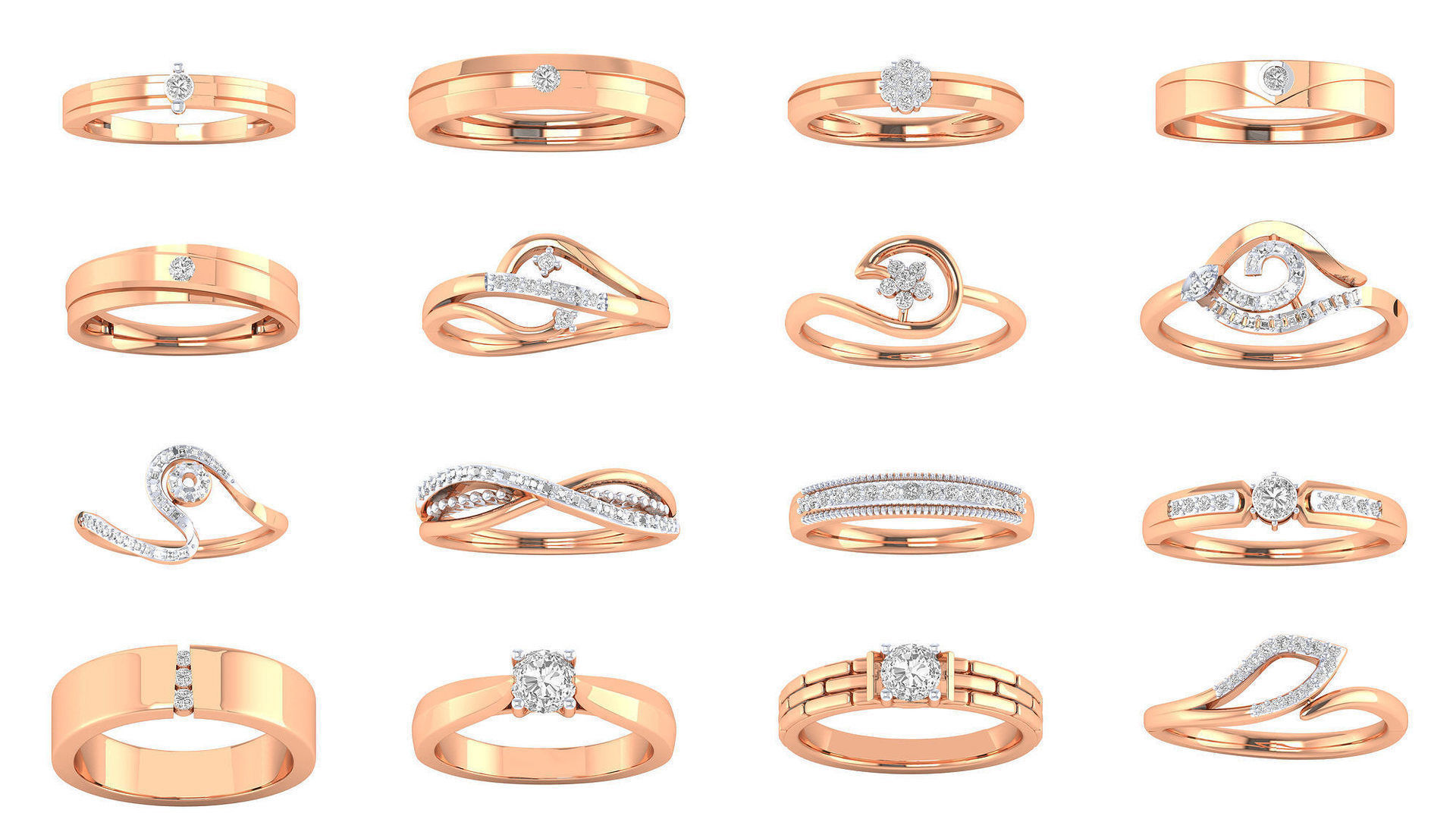 480 Women ring 3dm render 3D print model 3D Model Collection_48
