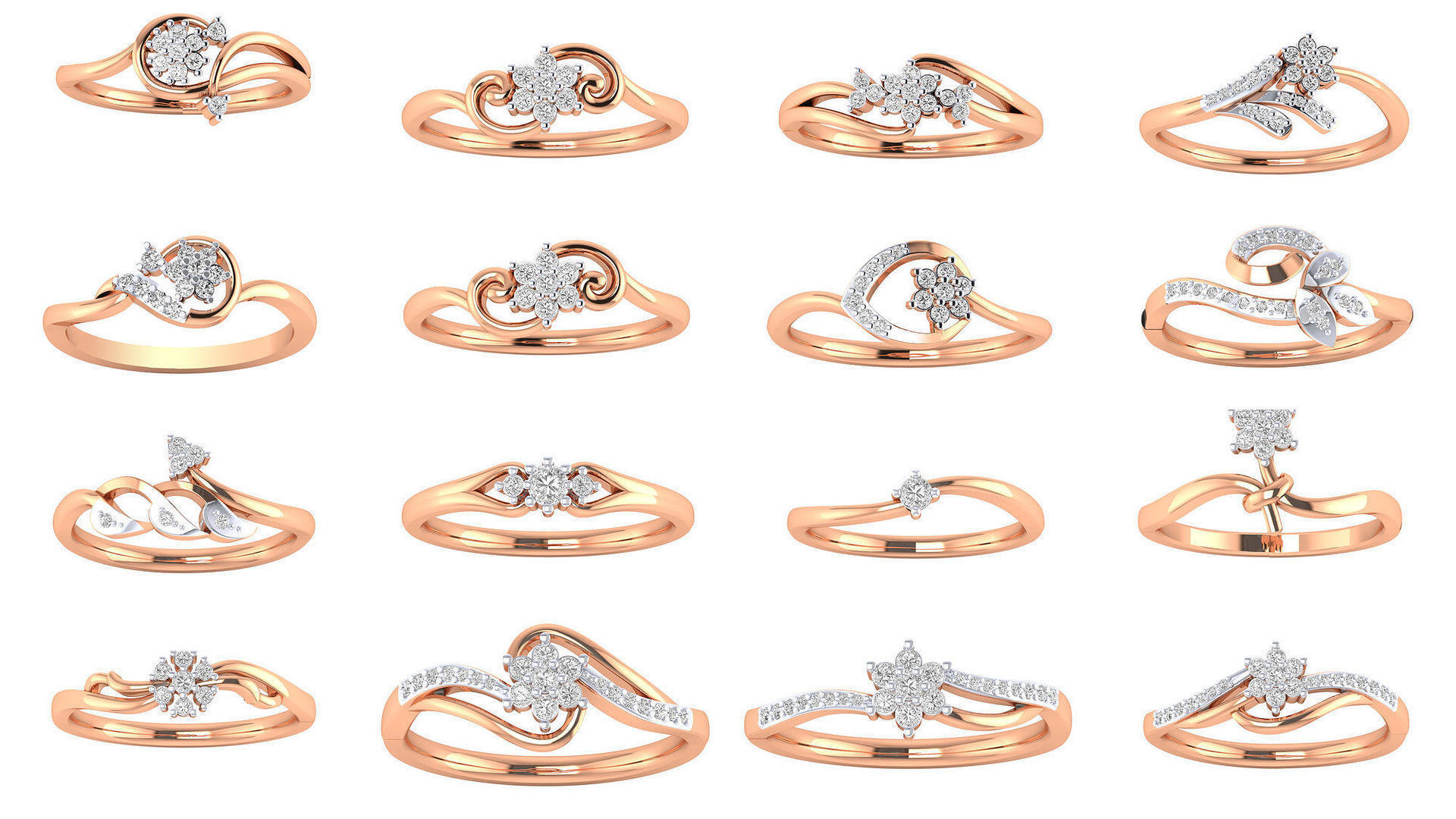 480 Women ring 3dm render 3D print model 3D Model Collection_66