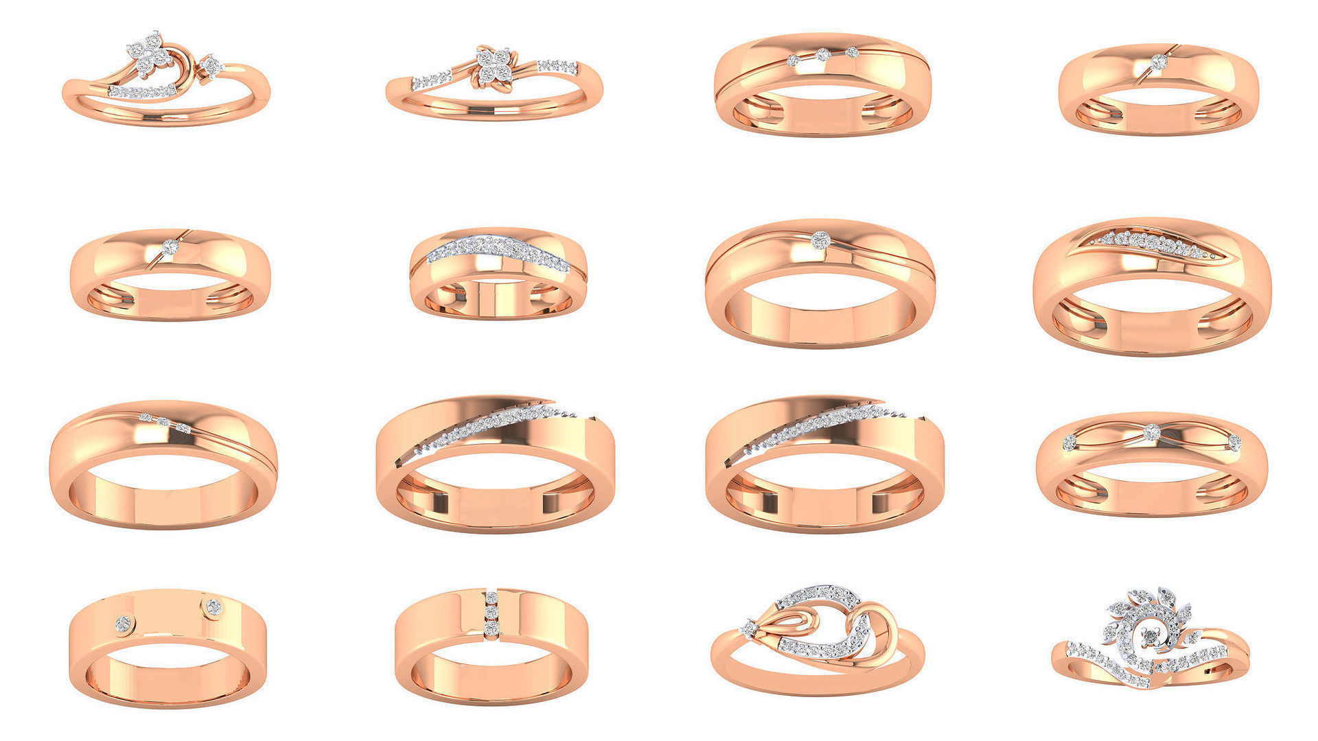 480 Women ring 3dm render 3D print model 3D Model Collection_54