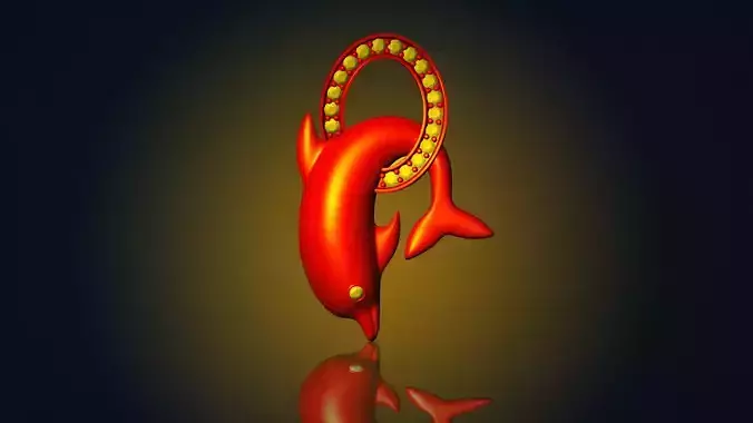 Dolphin pendant 3d model