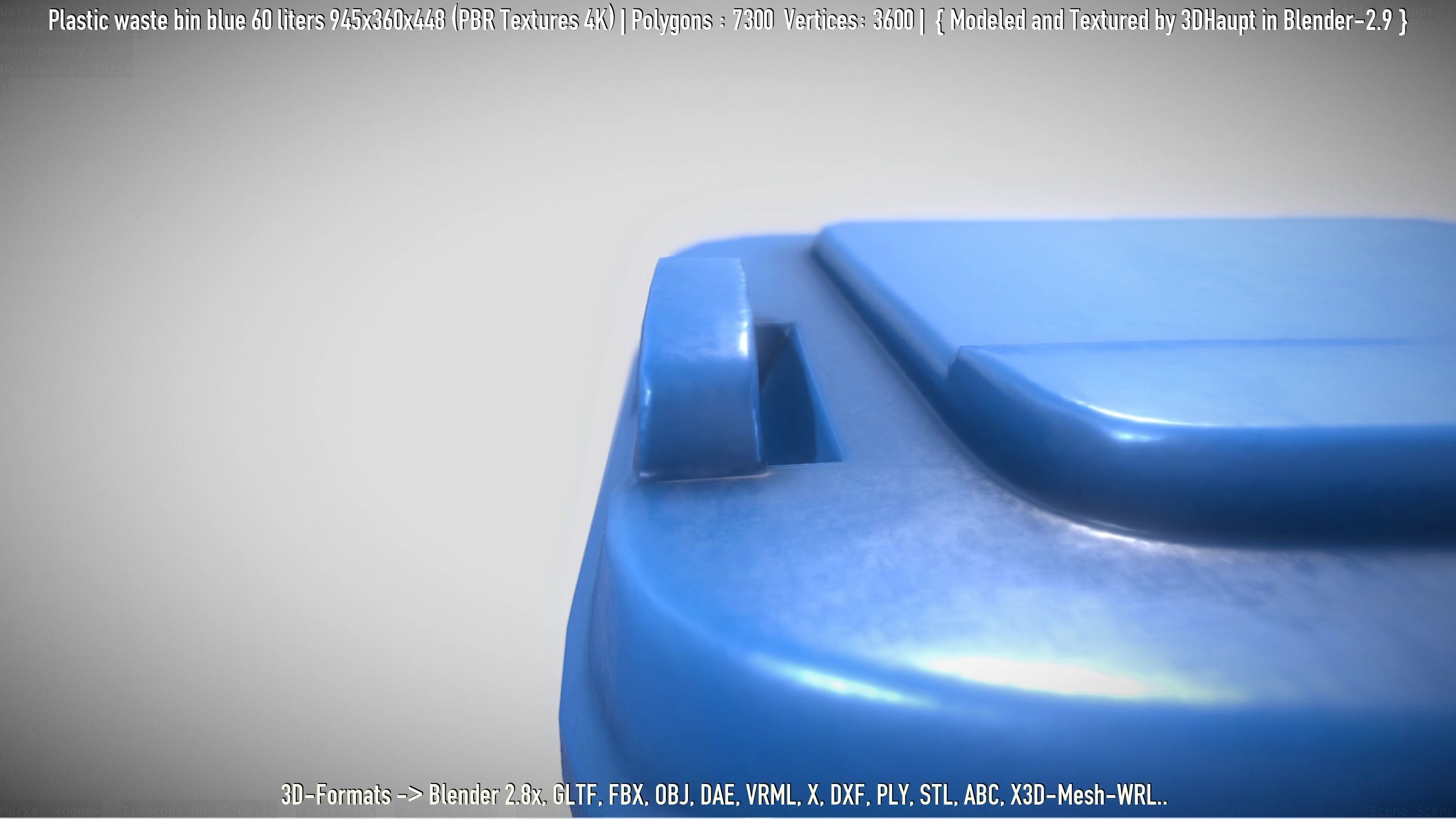 Plastic Waste Bin 3D Model Collection_46