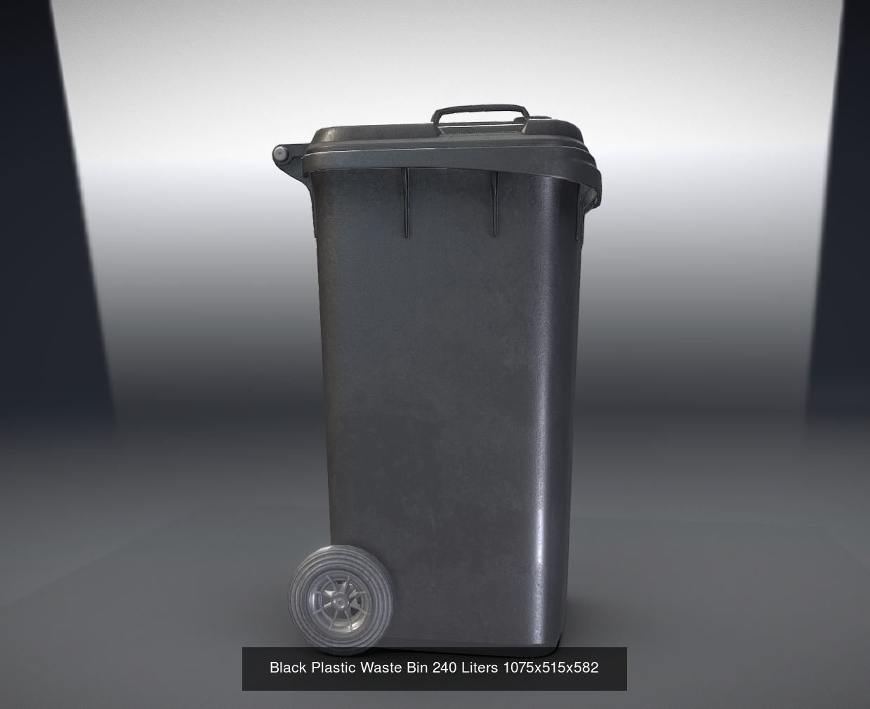 Plastic Waste Bin 3D Model Collection_18