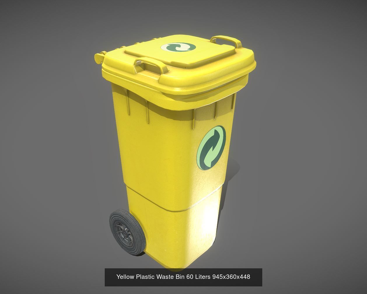 Plastic Waste Bin 3D Model Collection_23